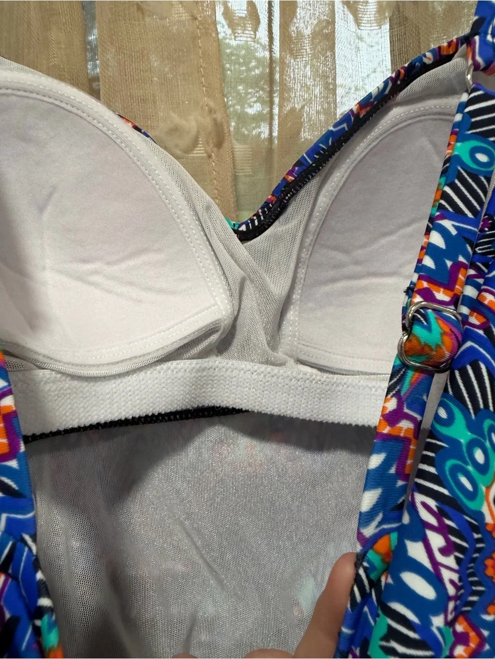 Swim Solutions Women's Tummy-Control Shirred One-Piece Swimsuit size medium - Picture 11 of 11
